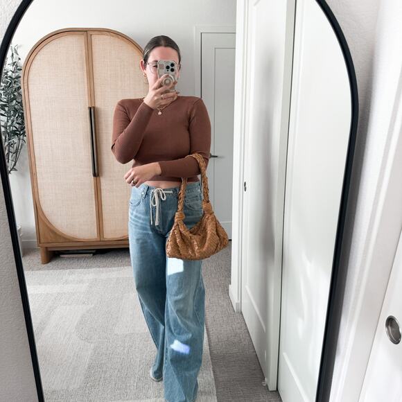 Cleobella Tan Woven Morgan Handbag - Picture 4 of 14